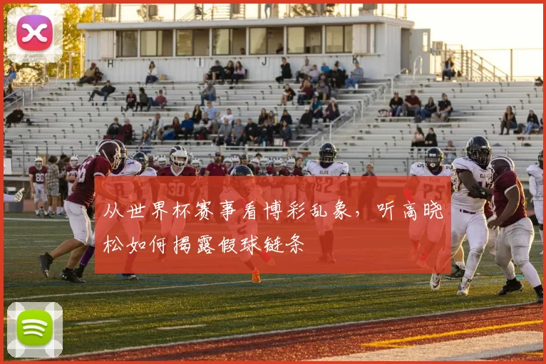 从世界杯赛事看博彩乱象,听高晓松如何揭露假球链条