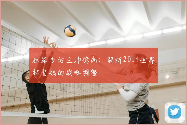 独家专访主帅德尚:解析2014世界杯首战的战略调整